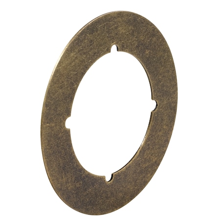 Prime-Line 3-1/2 In. Antique Brass Plated Back Plate, PK2 U 9498